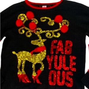 Women's FAB-YULE-OUS Holiday Time Christmas Sweater Size S (4-6)